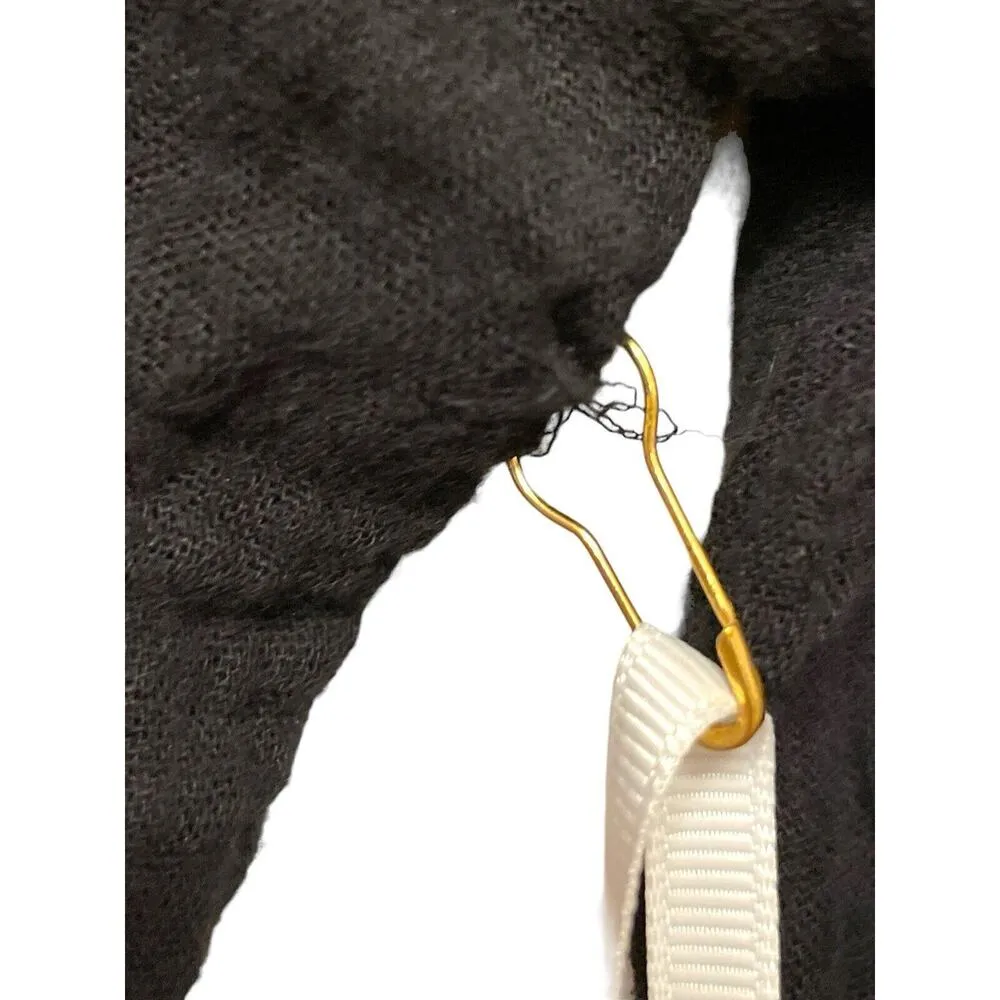 NWT Honorine Johanna Maxi Wrap Dress Size XS Black Cotton Gauze Long Sleeve READ - Image 9