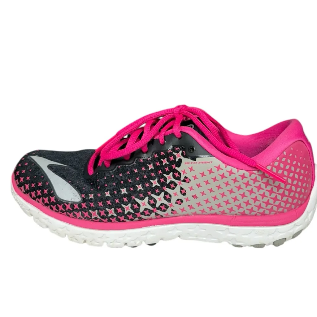Brooks PureFlow 5 Women’s Running Shoes Black Pink Size 8 GUC Everyday Sneakers - Image 3