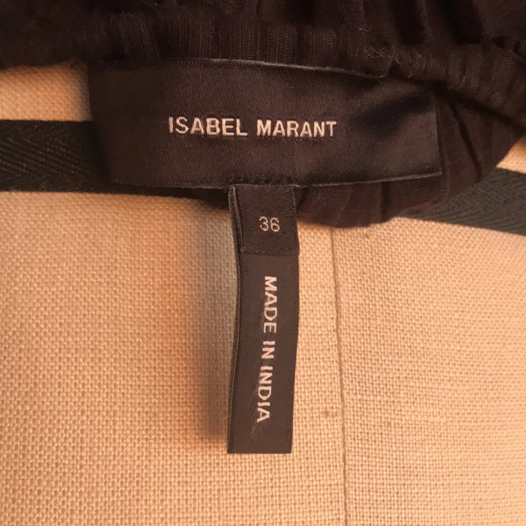 ISABEL MARANT Black Drawstring Mini Skirt. Pockets! Size FR 36/US 4 ❤︎ - Image 8