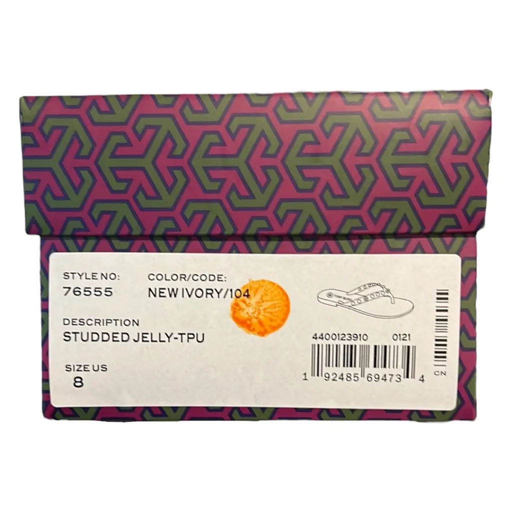 NIB Tory Burch Studded Jelly Thongs - Image 7