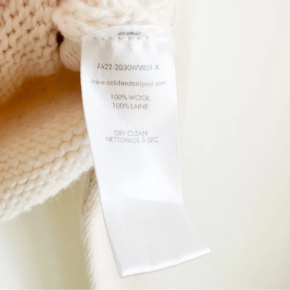 Solid & Striped The Carly Pullover Fairisle Sweater In Eggshell Multi sz XS - Image 9