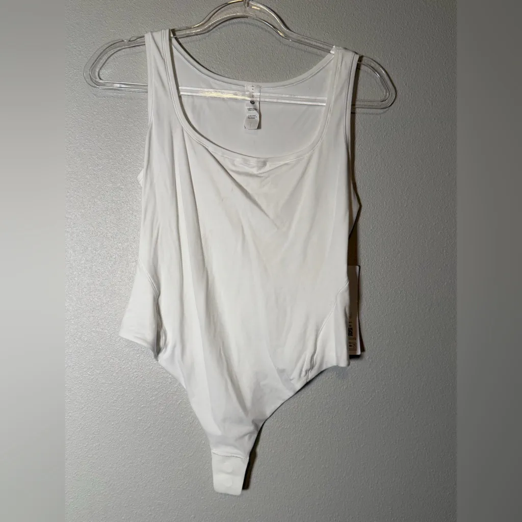 Wundermost Ultra-Soft Nulu Square-Neck Sleeveless Bodysuit large nwt dust mark - Image 4