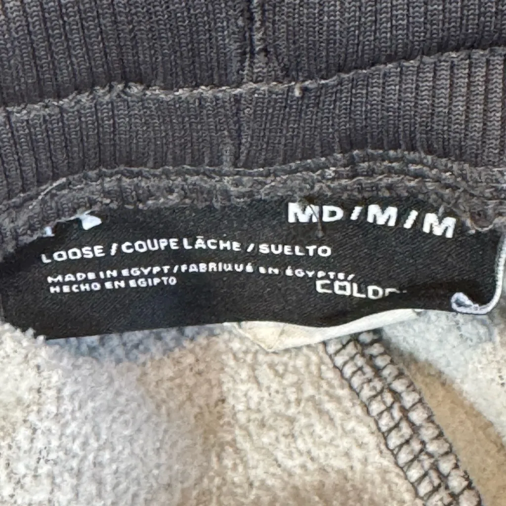 Under Armour Coldgear Gray Black Womens M Loose Rival Fleece Jogger Sweatpants - Image 3