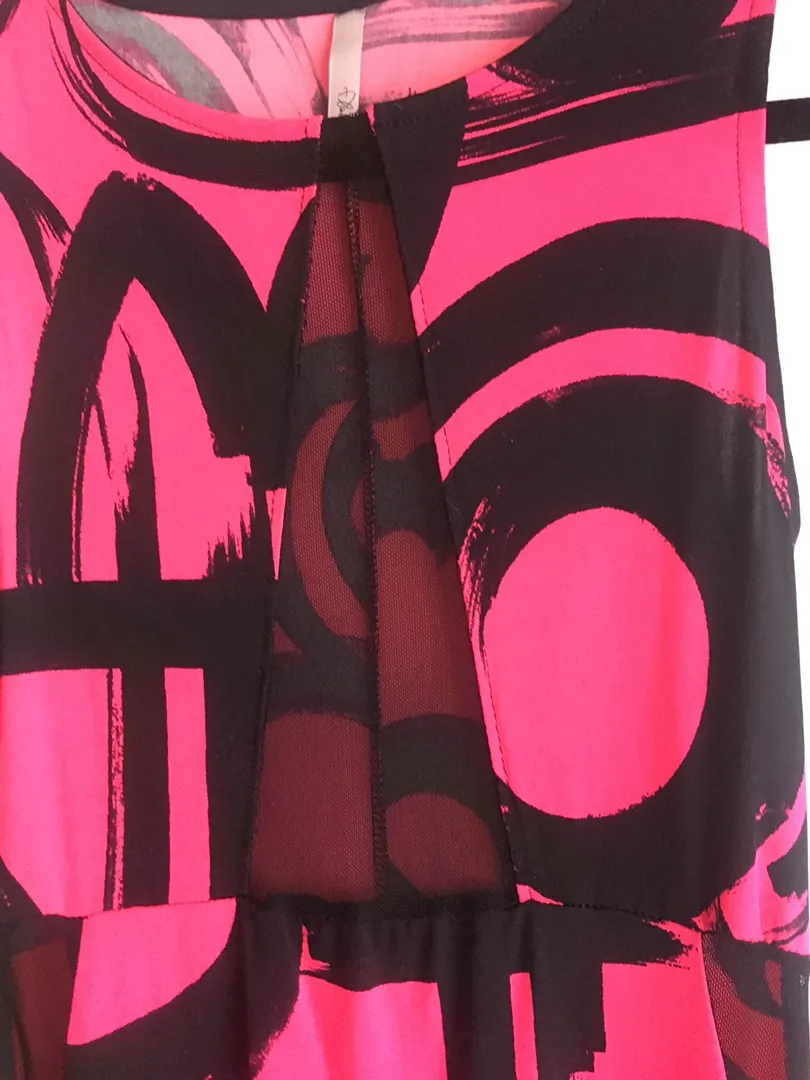 Flamingo Hot Pink Bodycon Dress - Image 3