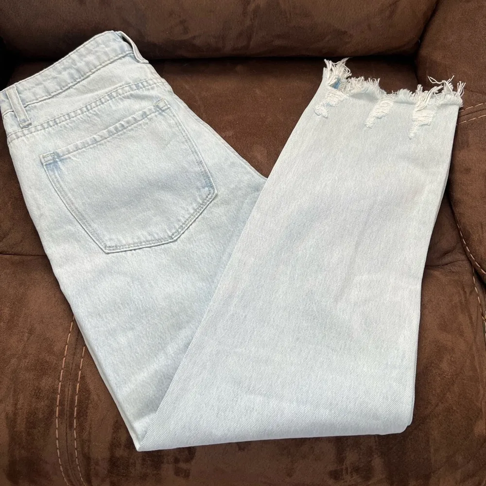 VERVET LOS ANGELES Light Blue Distressed Women's Jeans Size 26 - Image 7