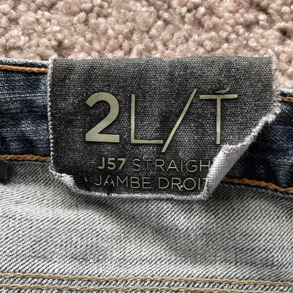 NWT Armani Exchange Low Rise Straight Leg Denim Jeans Women’s Size 2 Tall Blue - Image 5