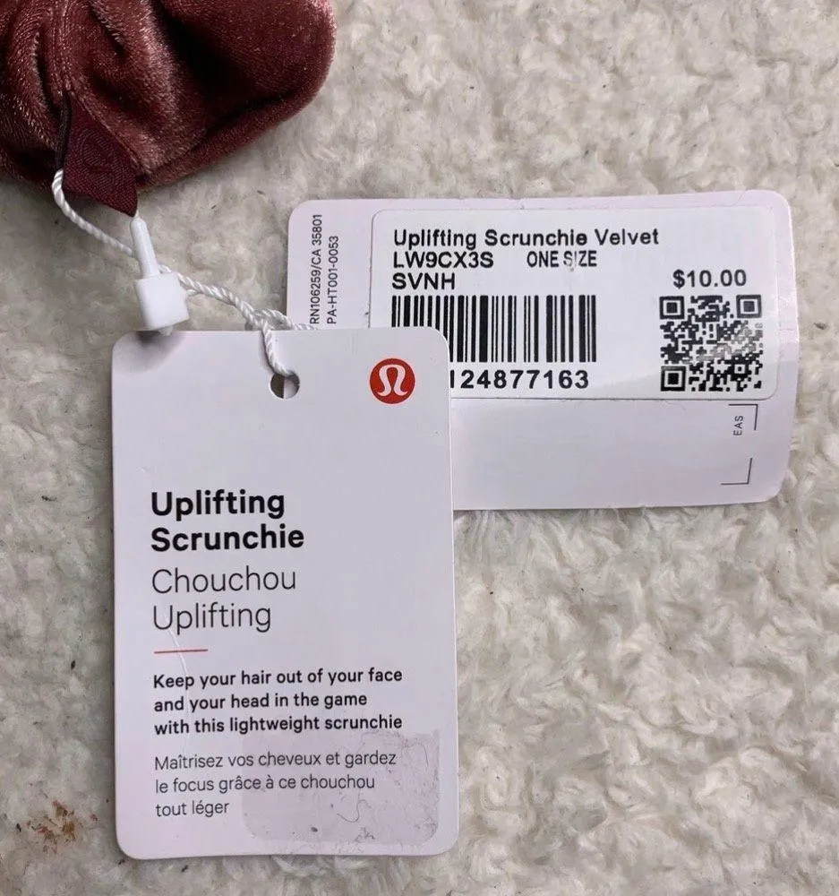 Lululemon Uplifting Scrunchie NWT Velvet - Image 5