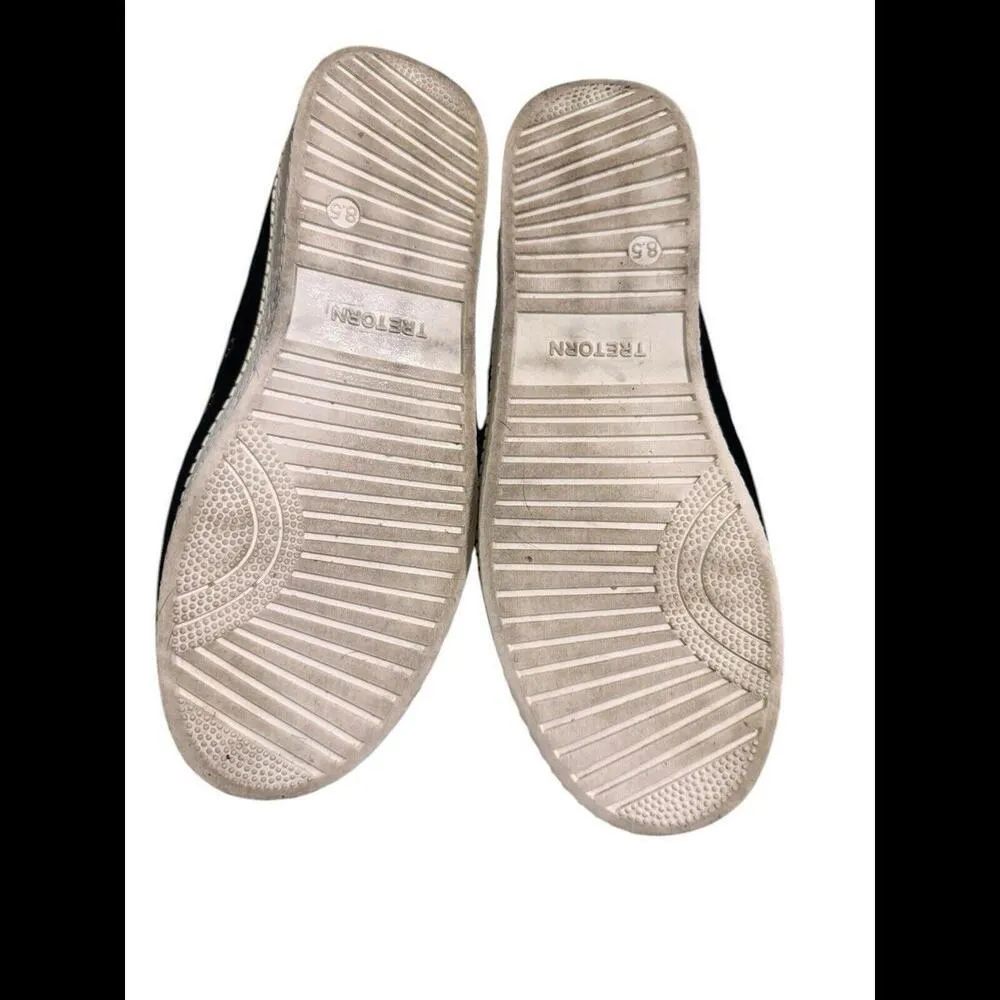 tretorn nylite Womens Velvet Upper Size 8.5 Black - Image 3