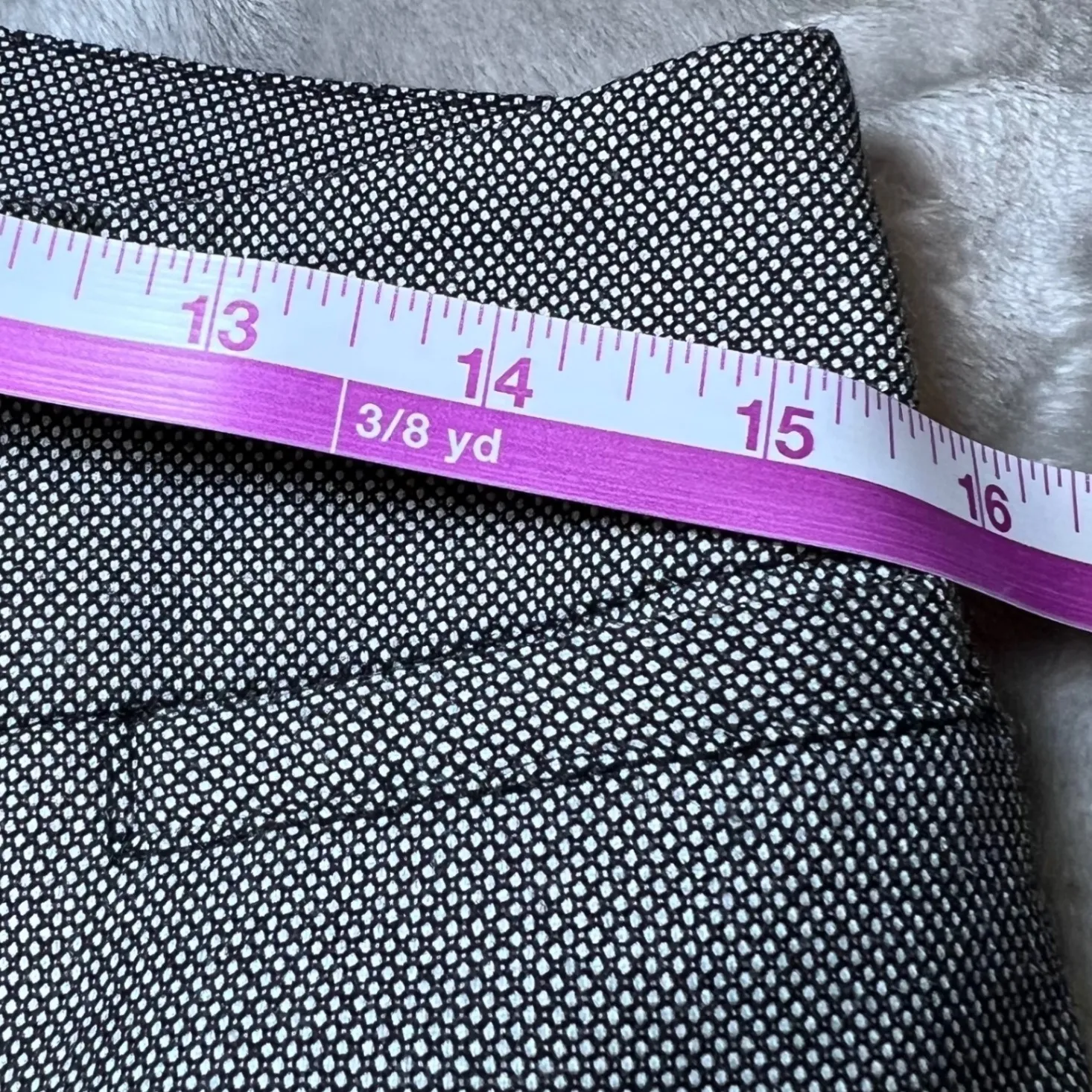 Liz Clairborne Audra Dress Pants Womens 8 Black White Houndstooth Career Dressy - Image 15