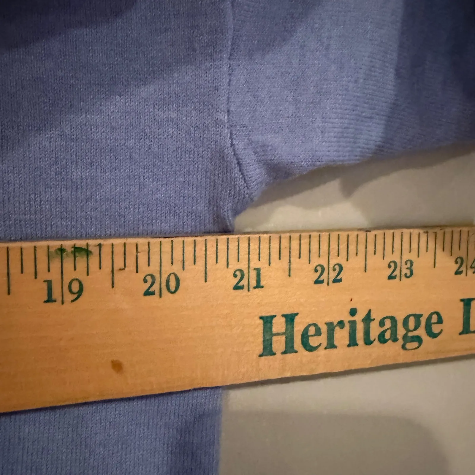 Marled Reunited Clothing Knit Cropped Sweater Women's Medium Blue Minimalist - Image 8