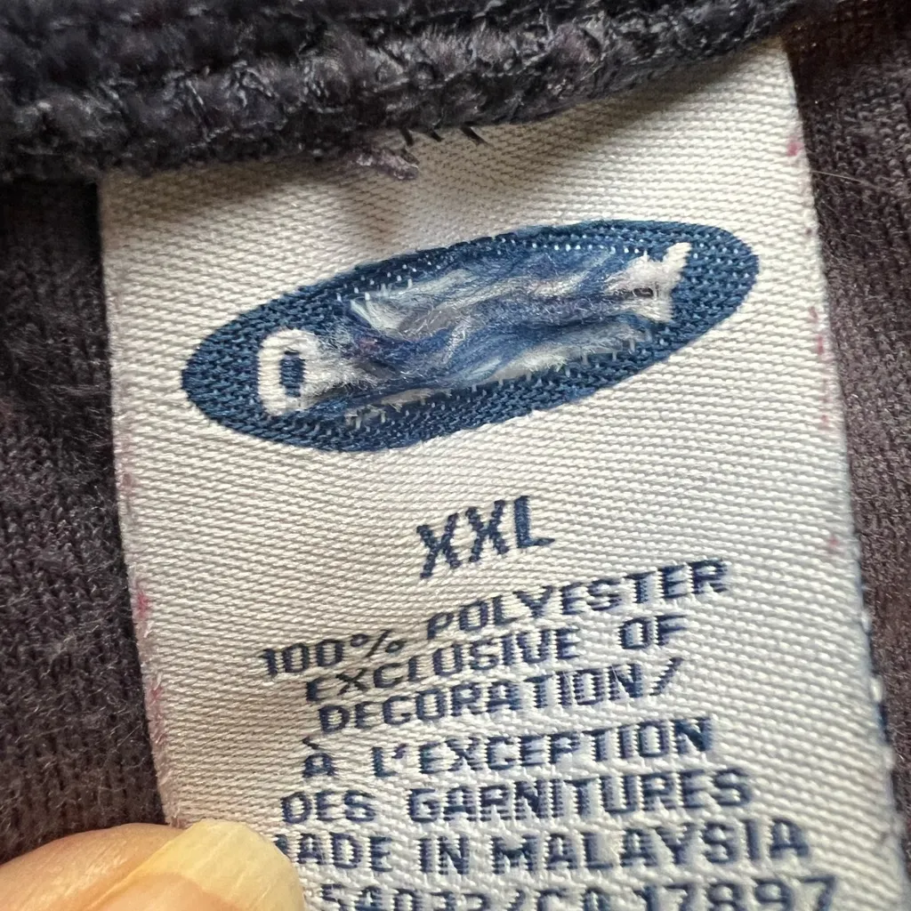 Velour pants XXL blue with stripes on side - Image 5