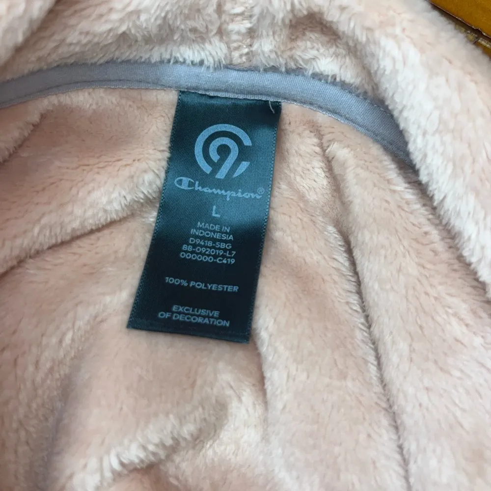 Champion Hoodie Women Spiced Almond Pink Cozy Soft Sweatshirt Longsleeve - Image 3