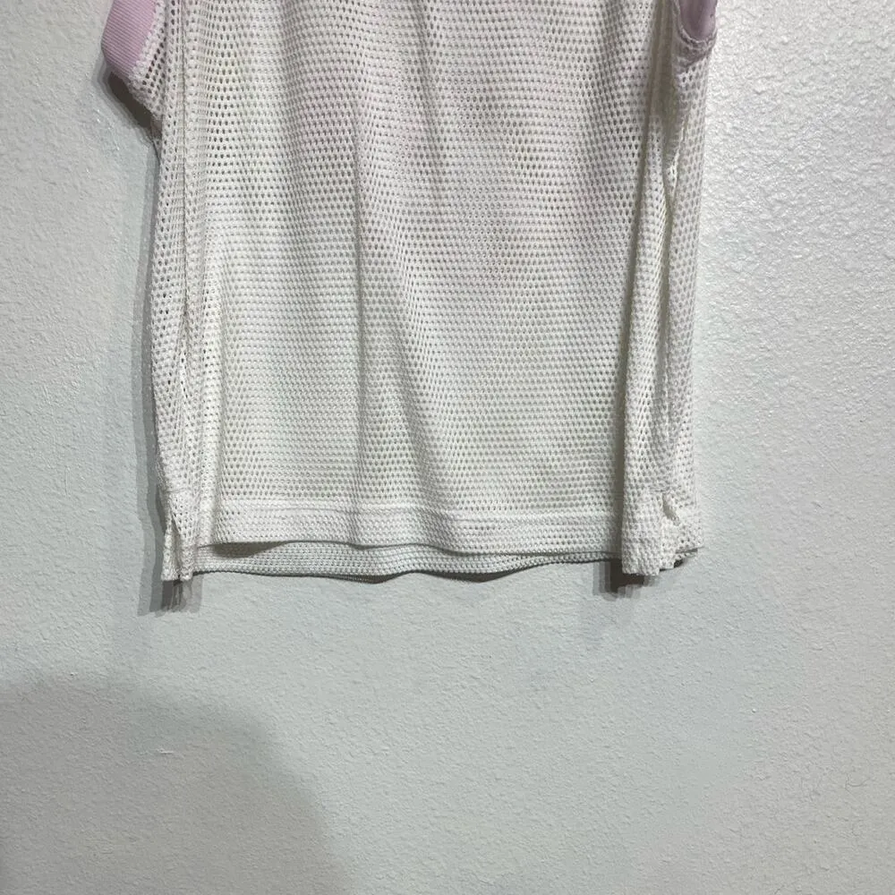 Champion White Mesh Jersey Sz M - Image 4