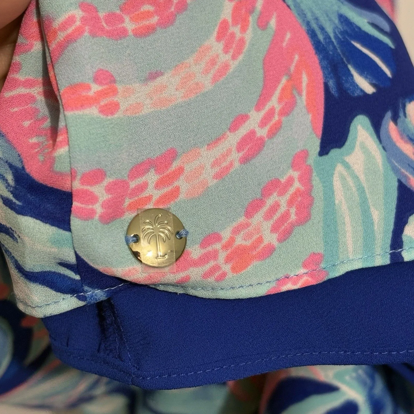 Lilly Pulitzer Florin Reversible Tank Twilight Blue Scale Up Sz M NWOT Preppy - Image 3