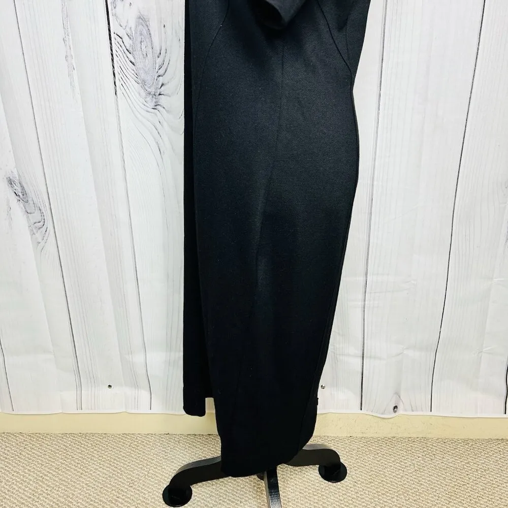 NWT Cabi Claire Dress V-Neck Ponte Short Sleeve Sheath Black Sz 10 NEW - Image 7