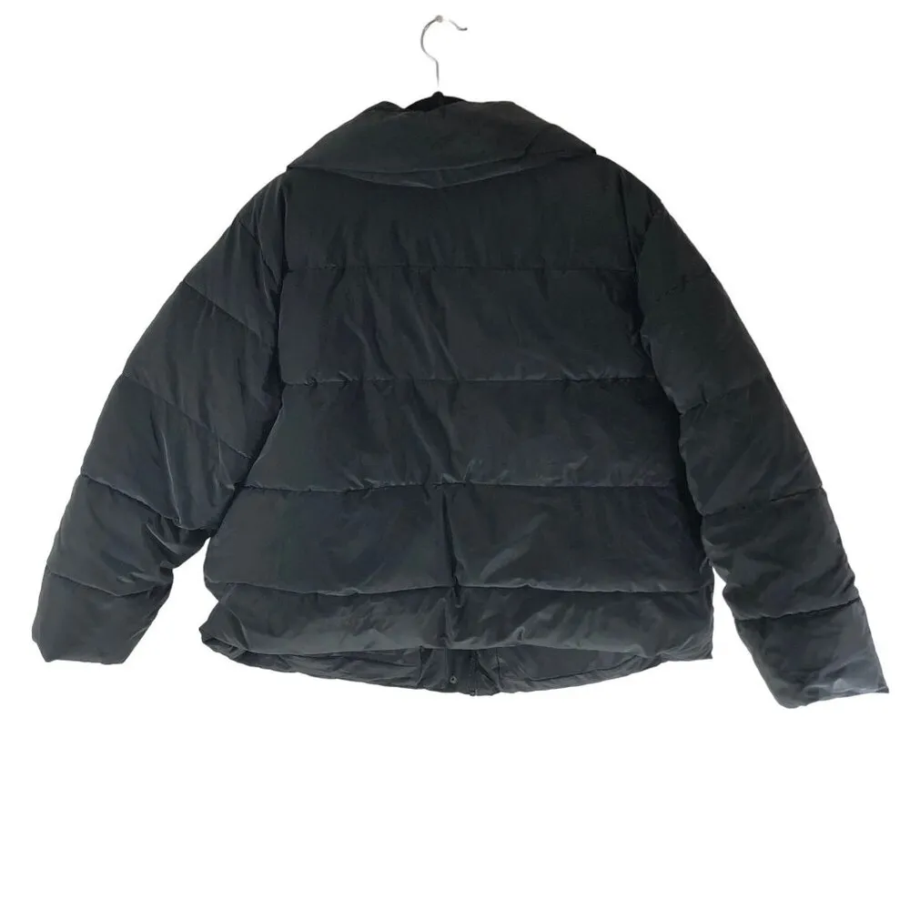 Ava & Viv Womens Black Puffer Jacket Pockets 1X - Image 4