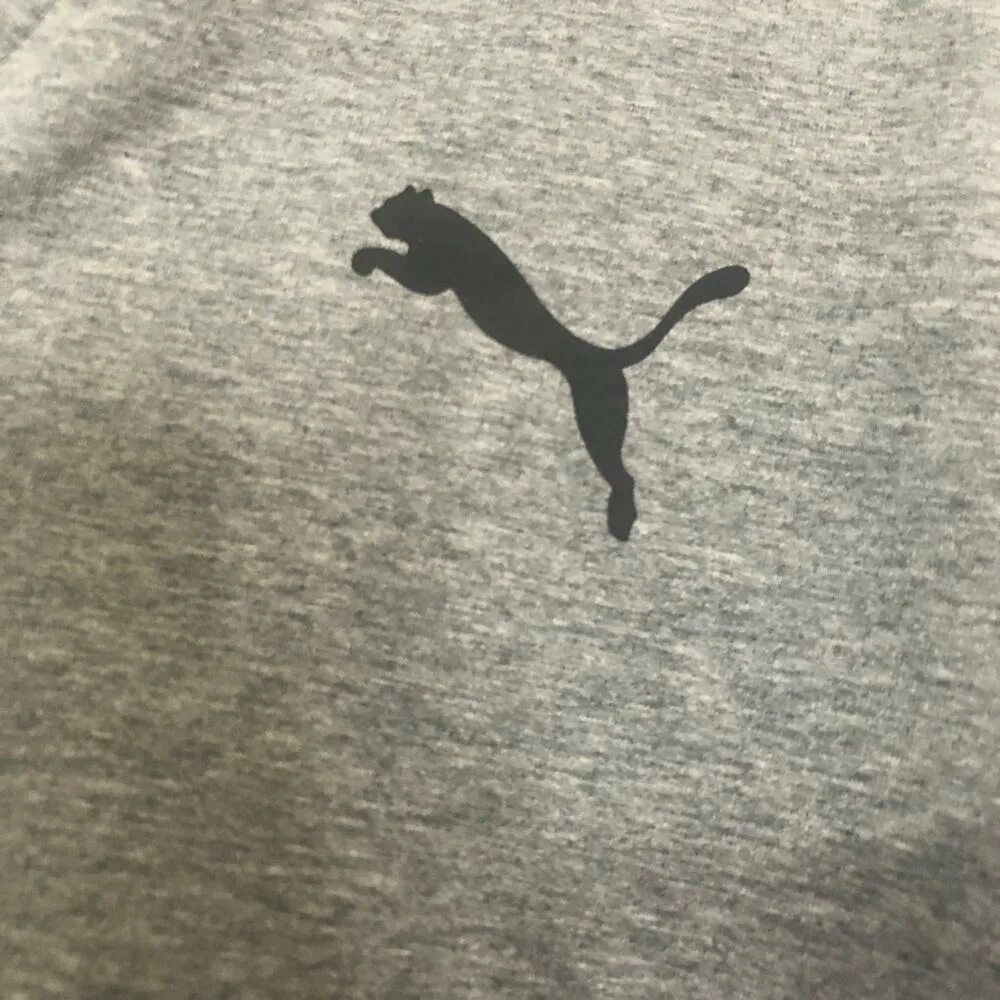 Puma Grey Quarter Zip Pullover Sweatshirt Womens M Casual Gray Gorpcore Athletic - Image 2