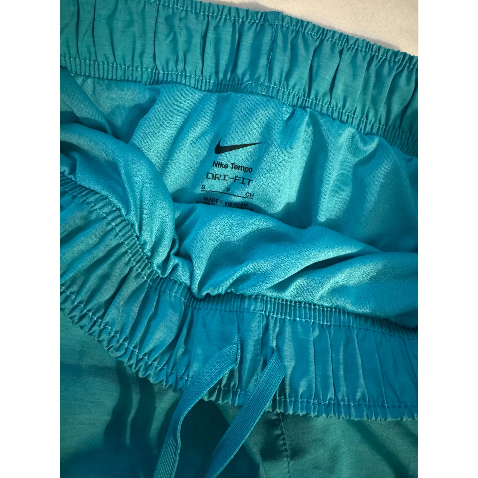 Nike Tempo Dri-FIT Mid-Rise Brief Lined Running Shorts Turquoise Blue Small NEW - Image 5