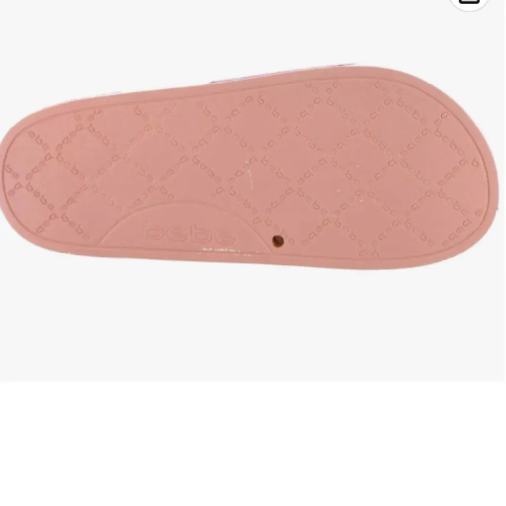 bebe Rainbow Slide Sandals in Multi Pink sz 8 - Image 3