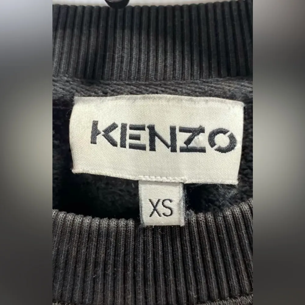 Kenzo Black Sweatshirt with Gray Tiger Design Size XS - Image 4