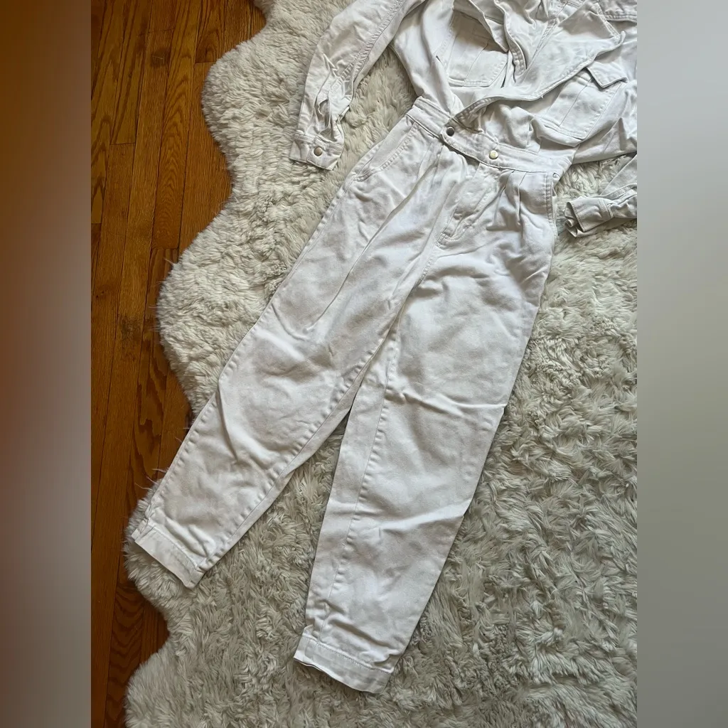 New Look Denim off White Romper / Jumpsuit size 8 - Image 3