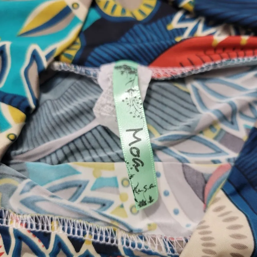 Moa Skirt Size Medium M W27"in Waist Women's Maxi Skirt Paisley Skirt Multicolor Multiple - Image 6