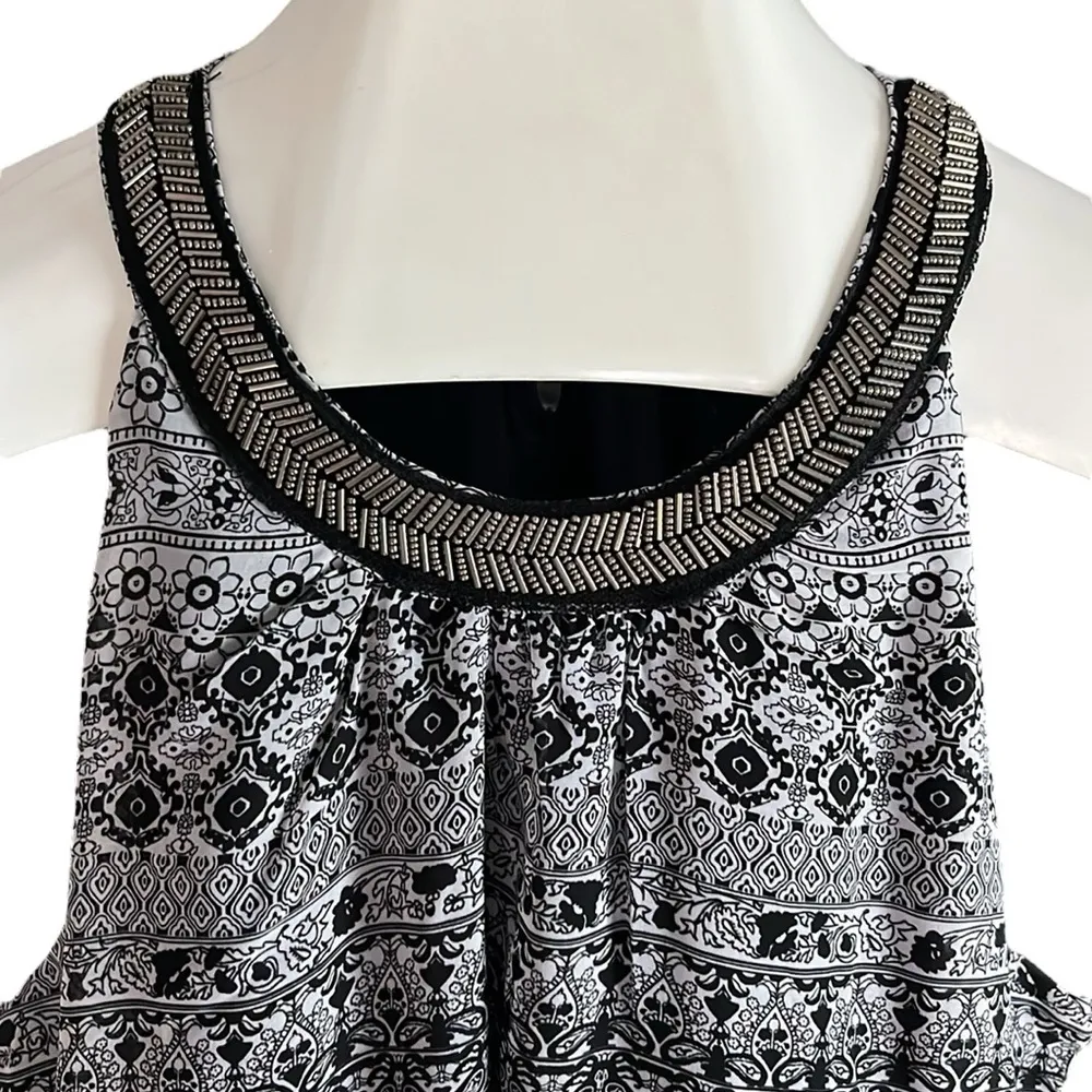Design History  sleeveless beaded blouse - Image 4