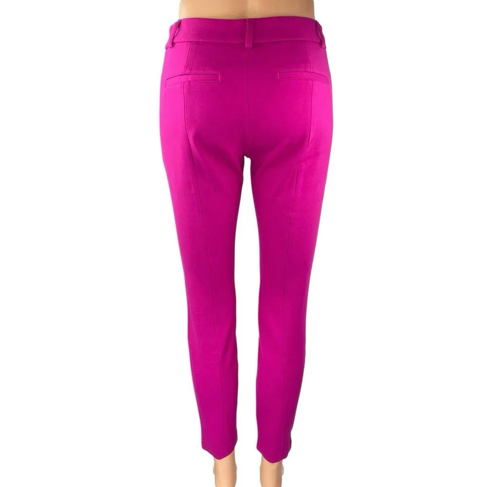 Express Women's Pink Mid Rise Stretch Skinny Leg Trousers Dress Pants Size 2 - Image 3