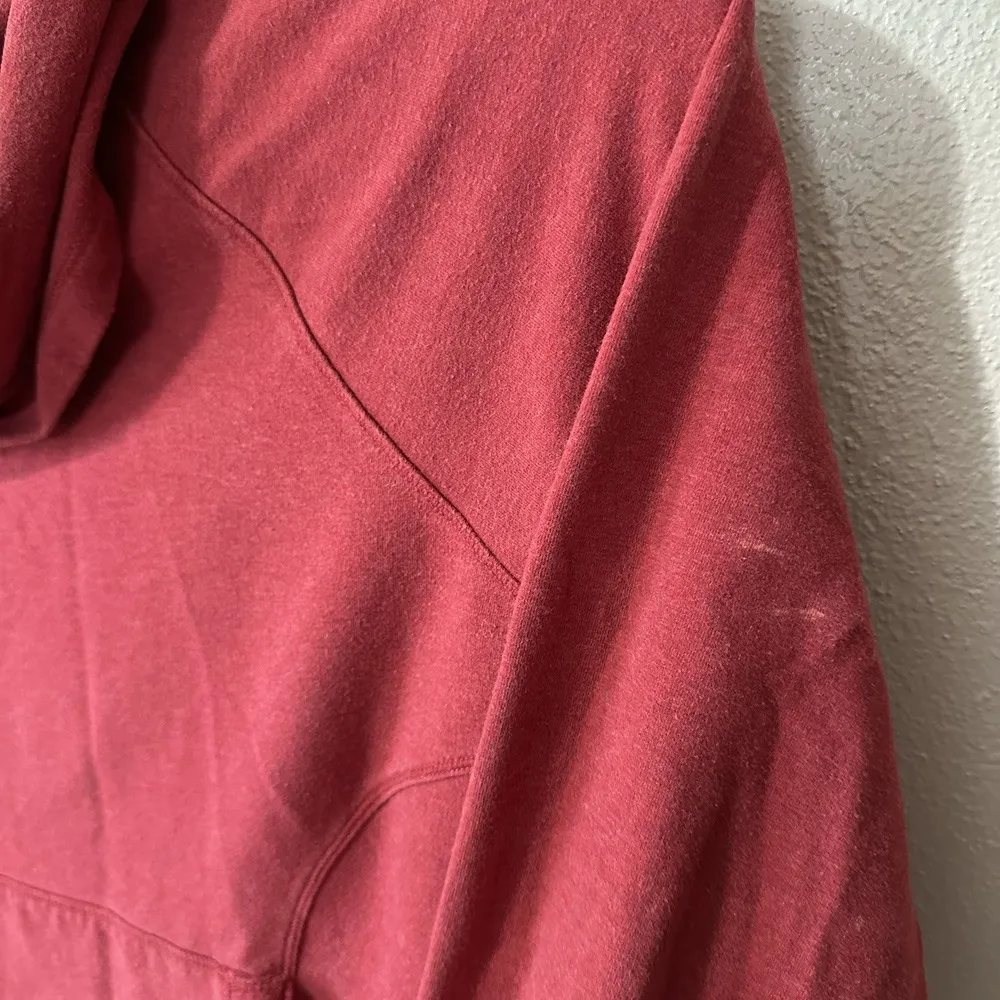 L.L. Bean Cozy Pullover Women's Size XL Red Cowl Neck Sweatshirt 290312 - Image 3