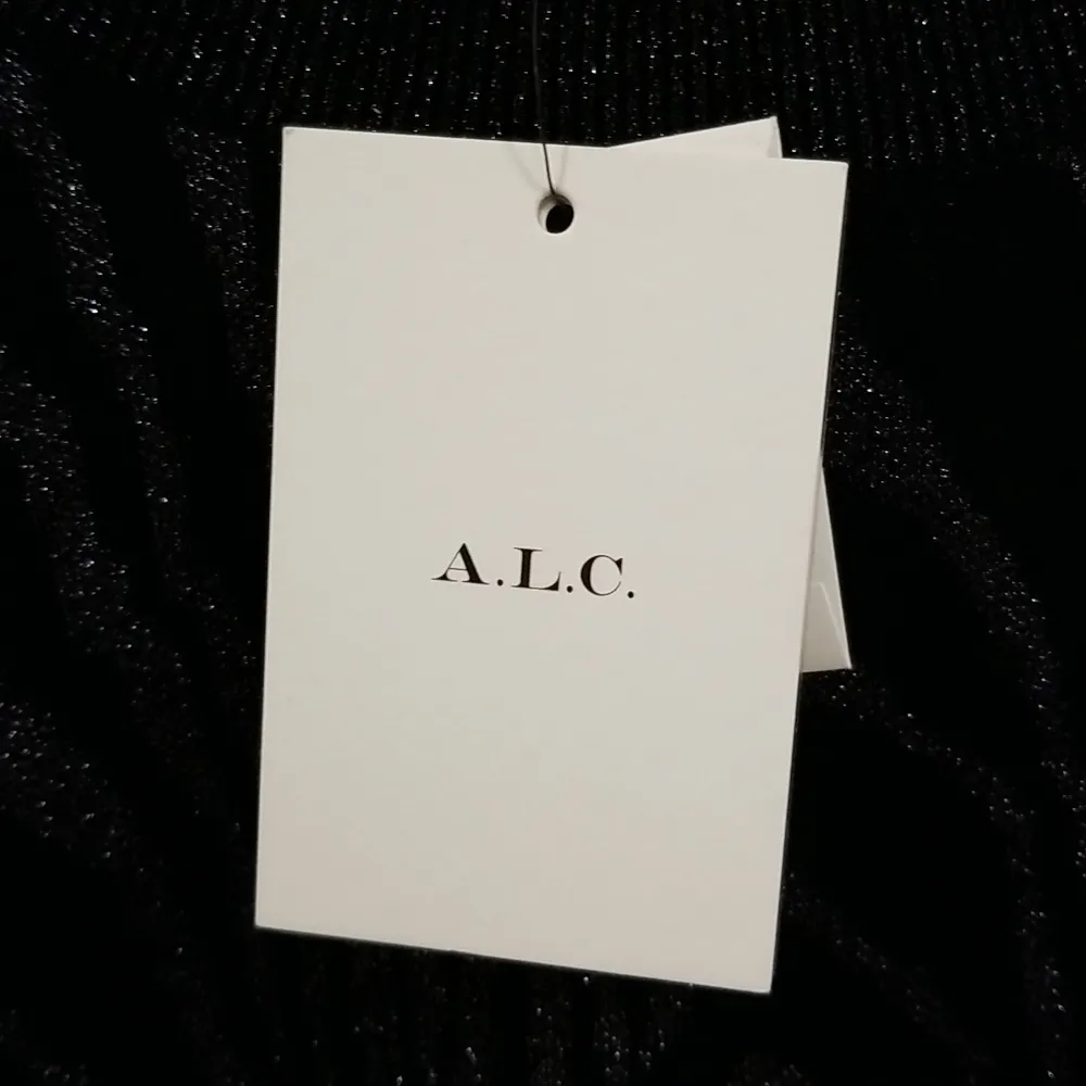 💕ALC💕 Jesper Metallic Animal-Print Sweater  ~ Black with Silver Print XL NWT - Image 11