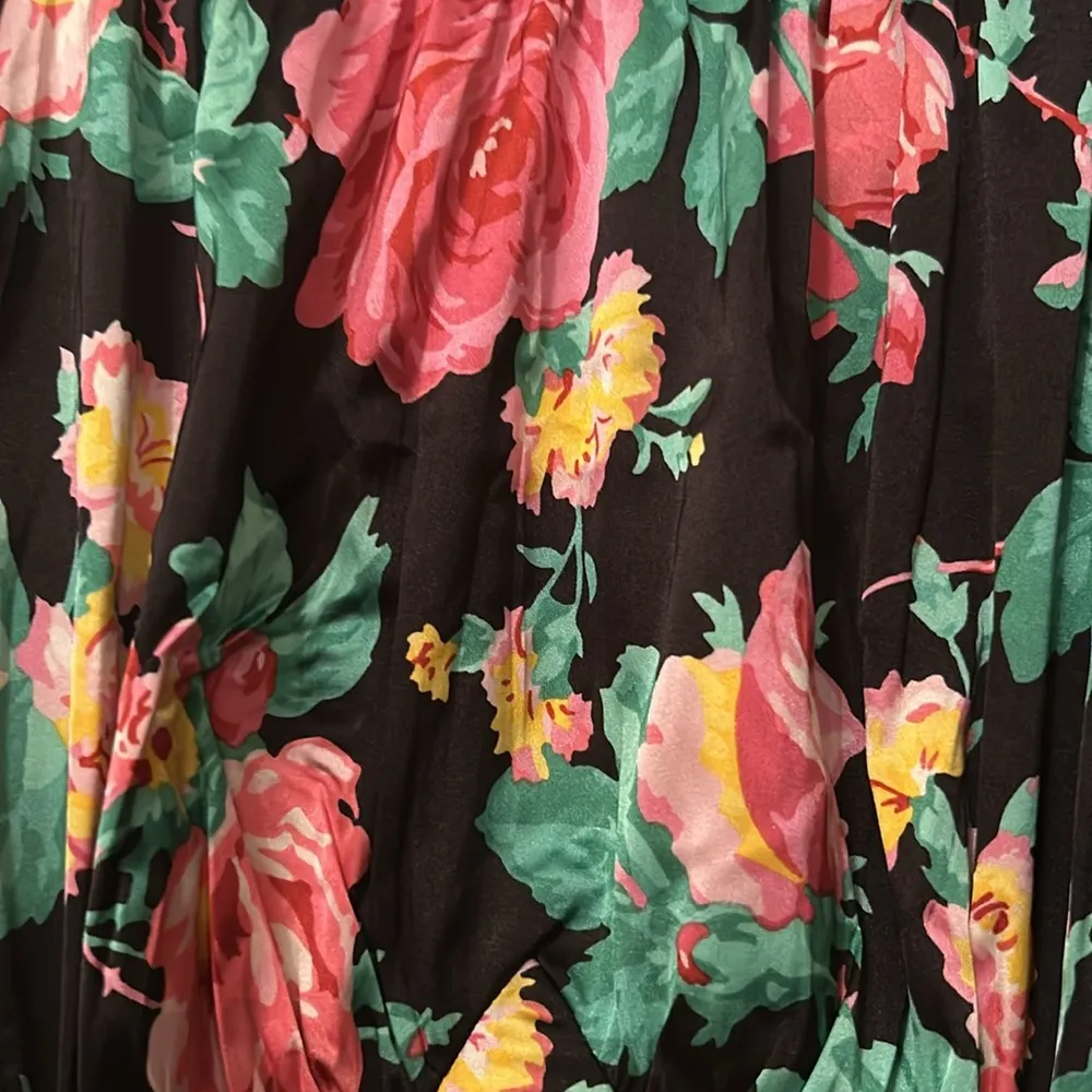 FOR LOVE & LEMONS Jolie Multicolored Floral Smocked Mini Dress Size Medium - Image 8