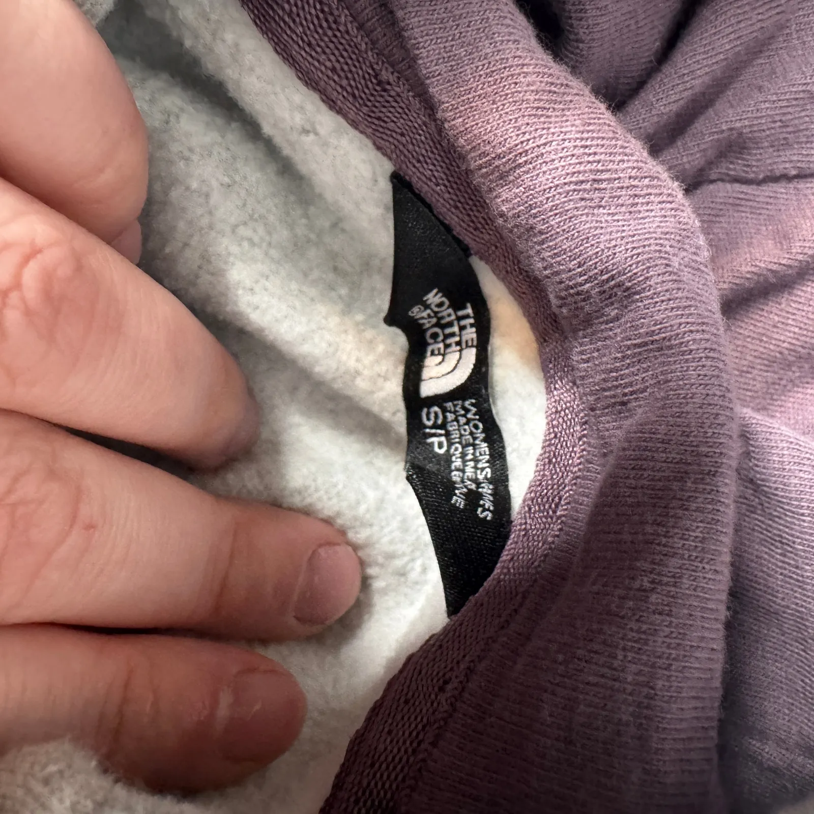 The North Face Gray Pullover Hoodie Logo Sweatshirt Sm - Image 3