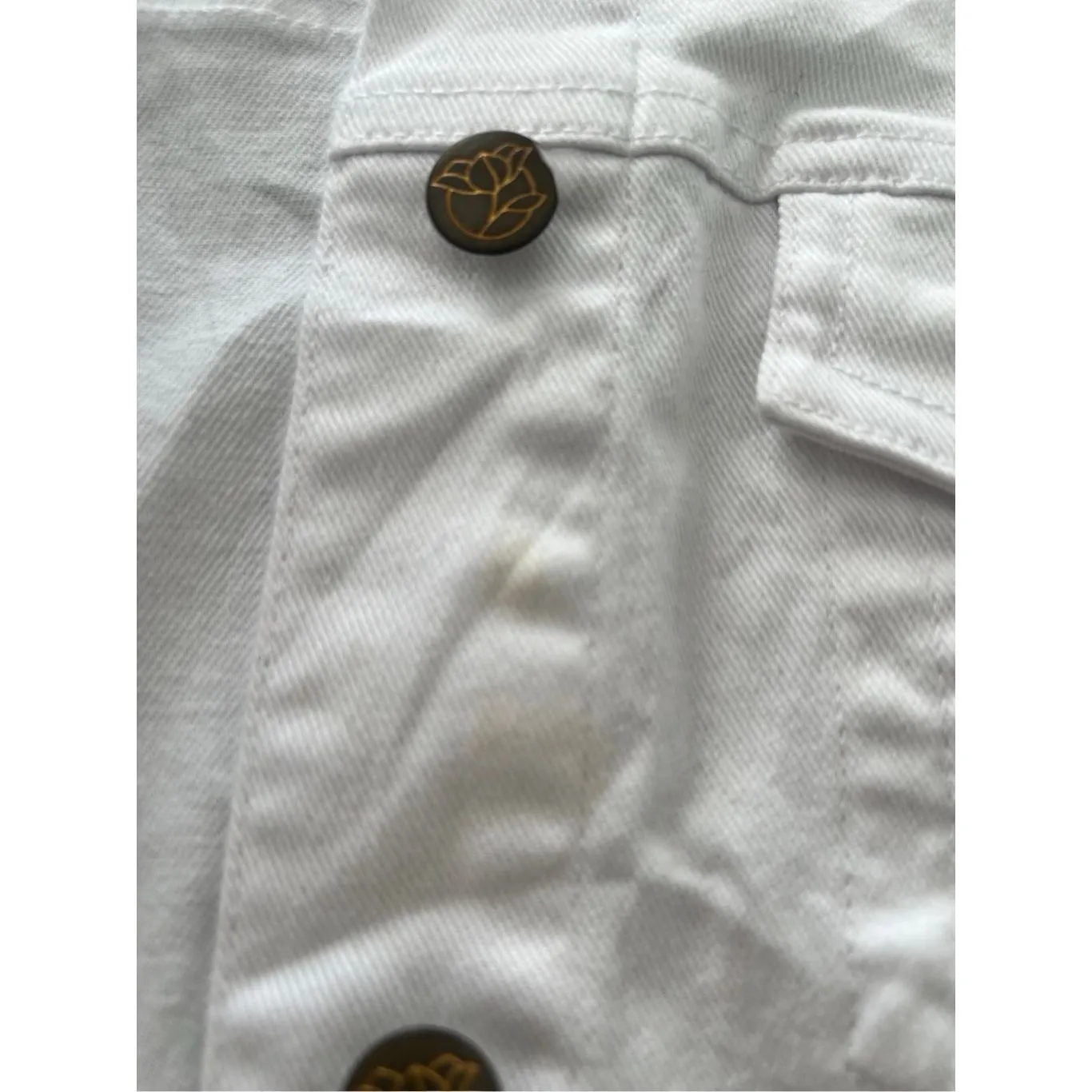 DRAPER JAMES White Denim Jacket size XXL - Image 9