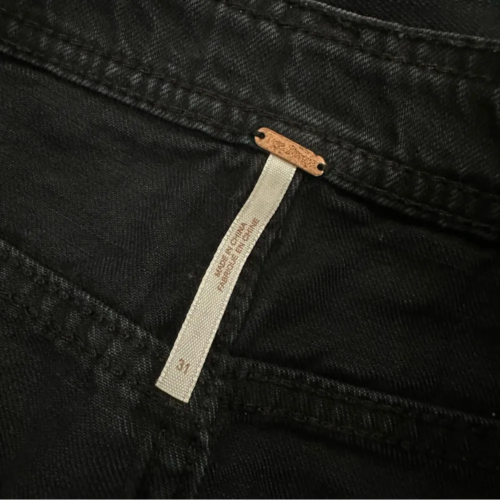 black denim a line skirt - Image 9