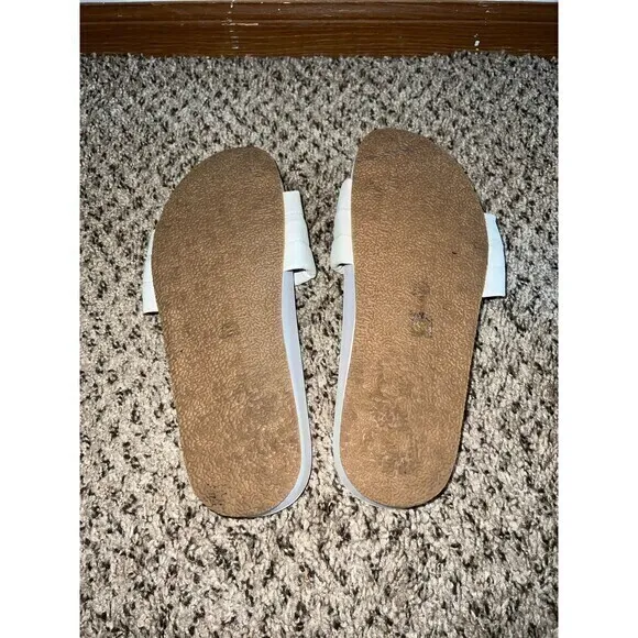 Ccocci white slide‎ sandals size 8 - Image 4