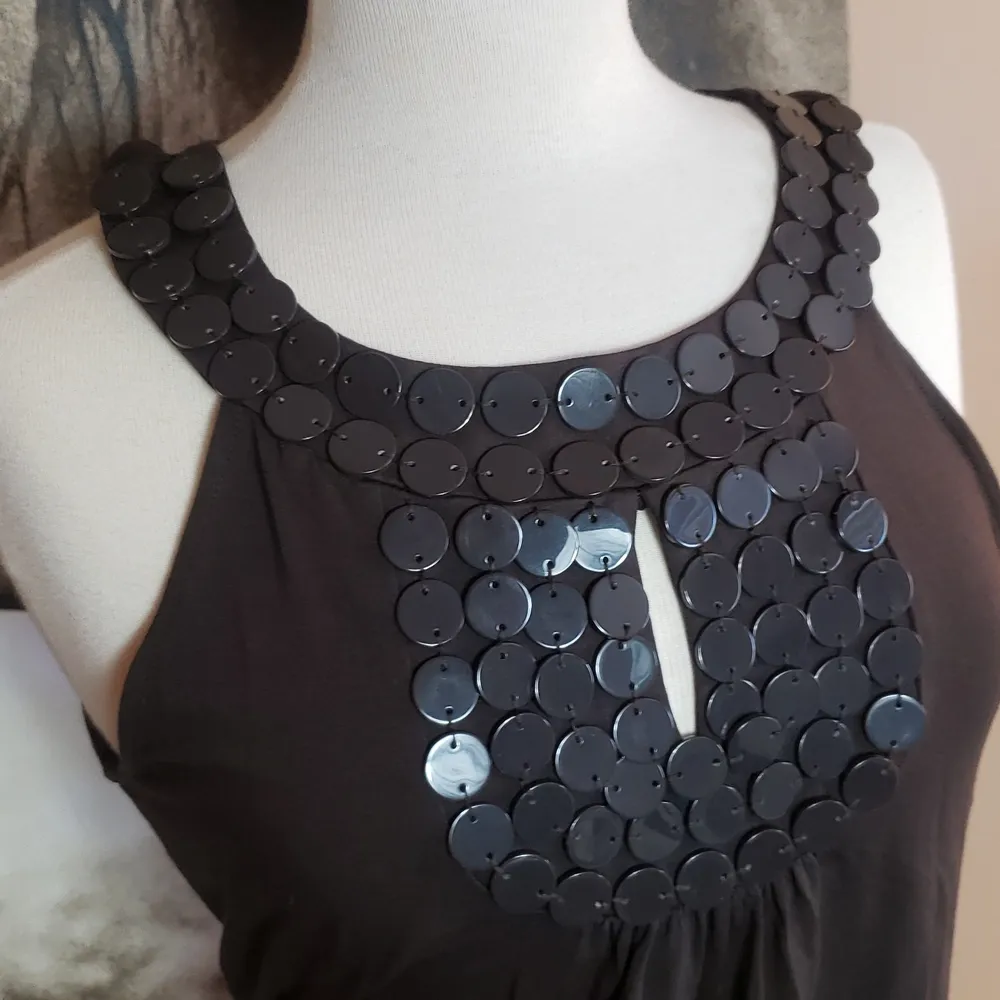 COPY - Vintage Vertigo 90's embellished keyhole tunic dress - Image 12