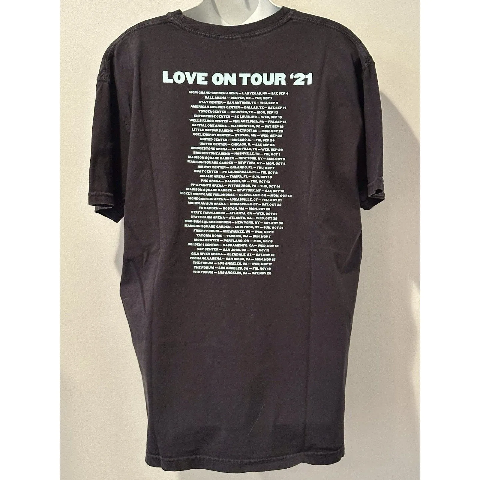 Harry Styles Love on Tour T-Shirt 2021 Comfort Colors Size L Large EUC!! - Image 4