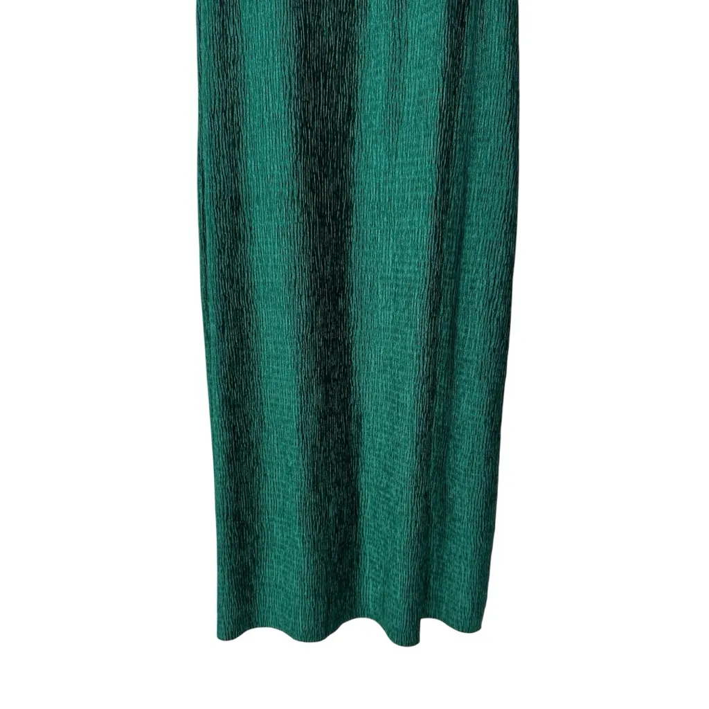 Anthropologie Maeve Adrienne Twist-Back Velvet Midi in Holly size Large Emerald - Image 6