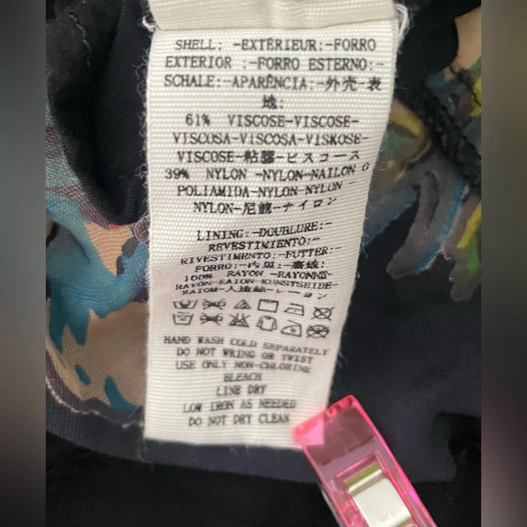 Free People Misha Burnout Velvet Mini Dress Black Floral Boho Whimsigoth V-Neck - Image 12