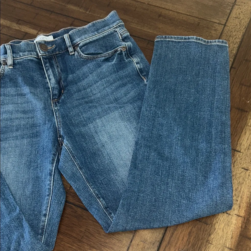 Loft  Outlet Blue Denim Jeans Size 4 EUC - Image 4