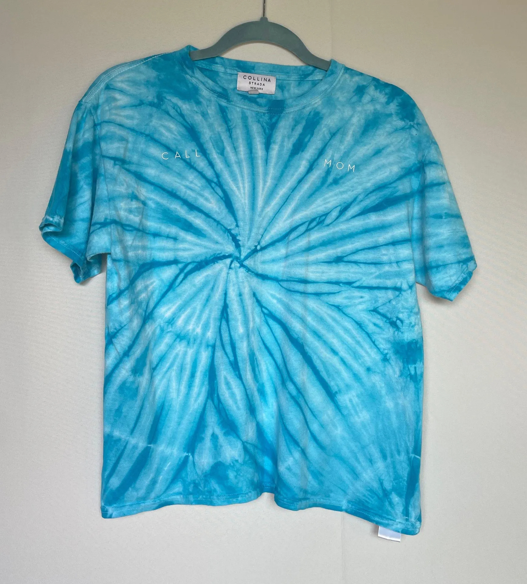 Collina Strada blue tie-dye Call Mom T-shirt size L large - Image 6