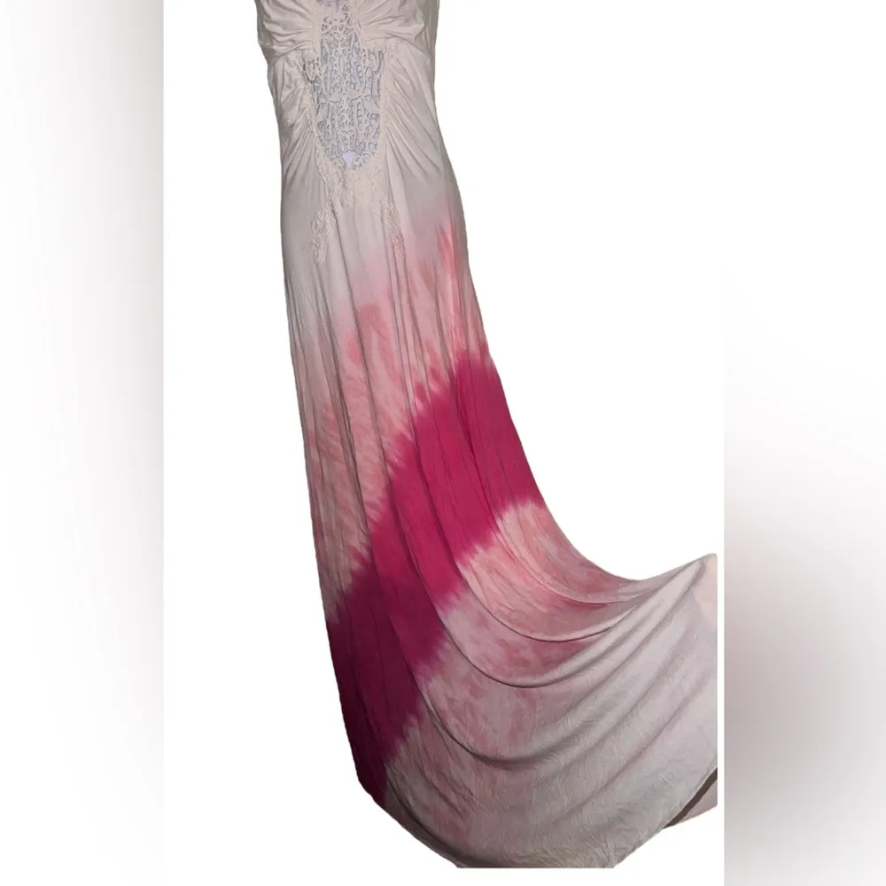 SKY DRESS SIZE L ombré pink halter top maxi dress boho NWOT Size L - Image 4