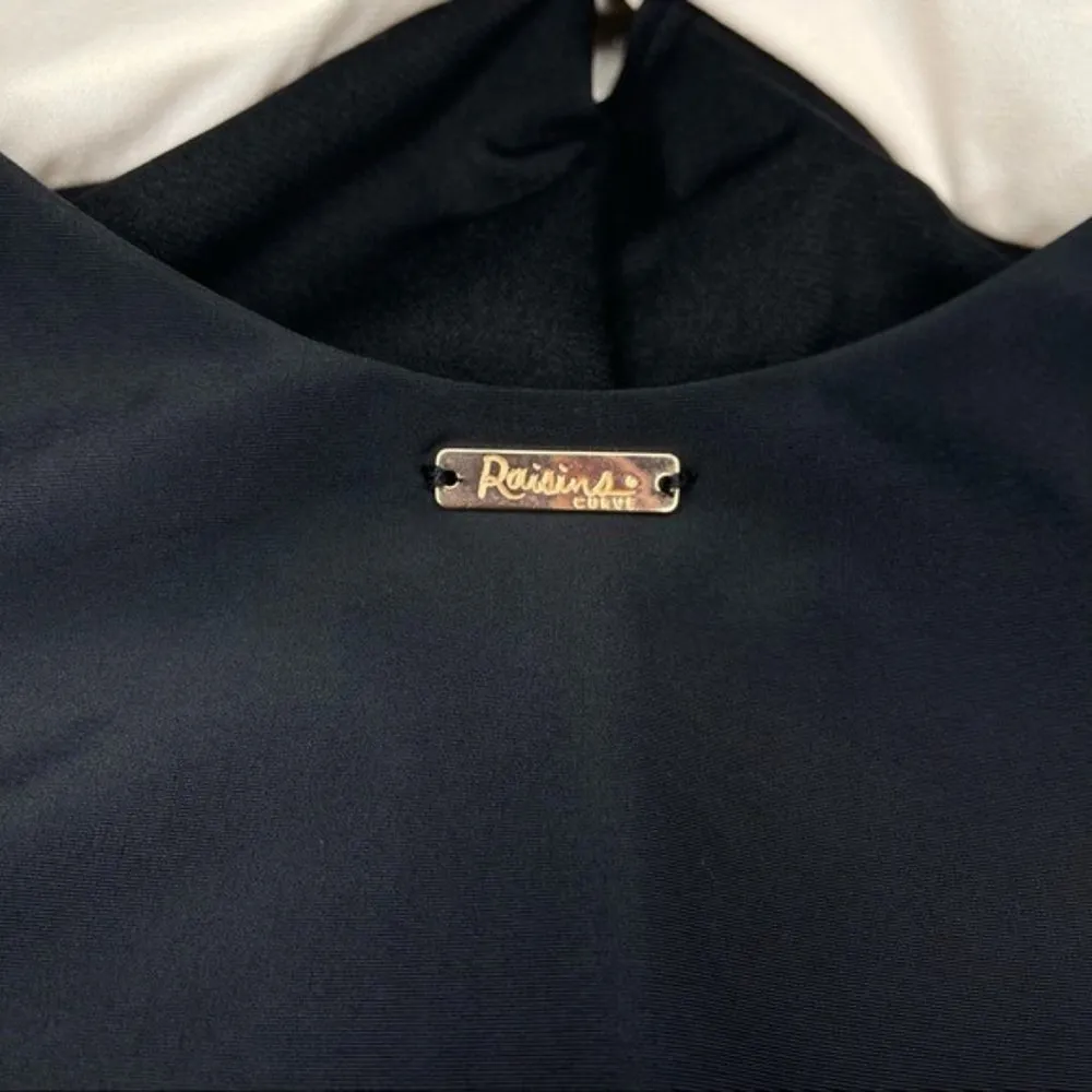 Raisins Curve Gaia Black & White Houndstooth Plaid Slimming Swimsuit New - Image 10