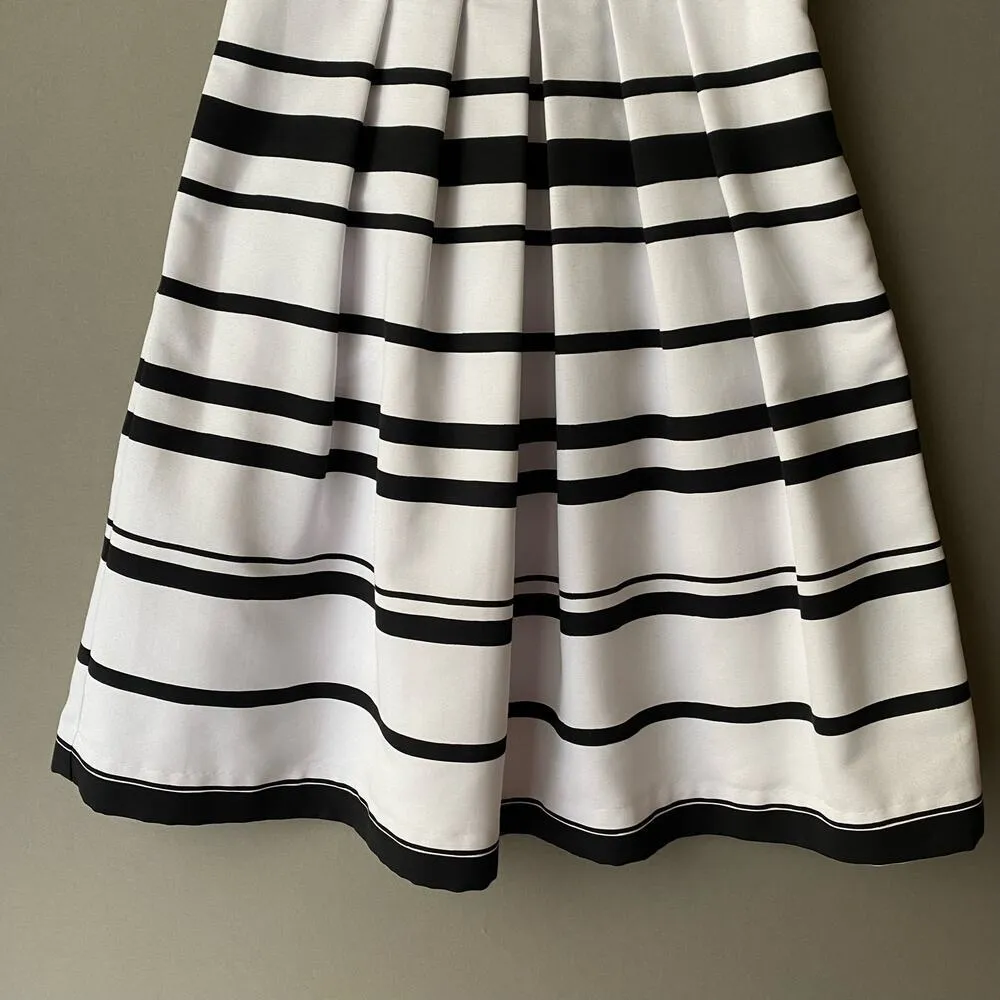 White House Black market size 0 striped a‎ lying cocktail dress - Image 3