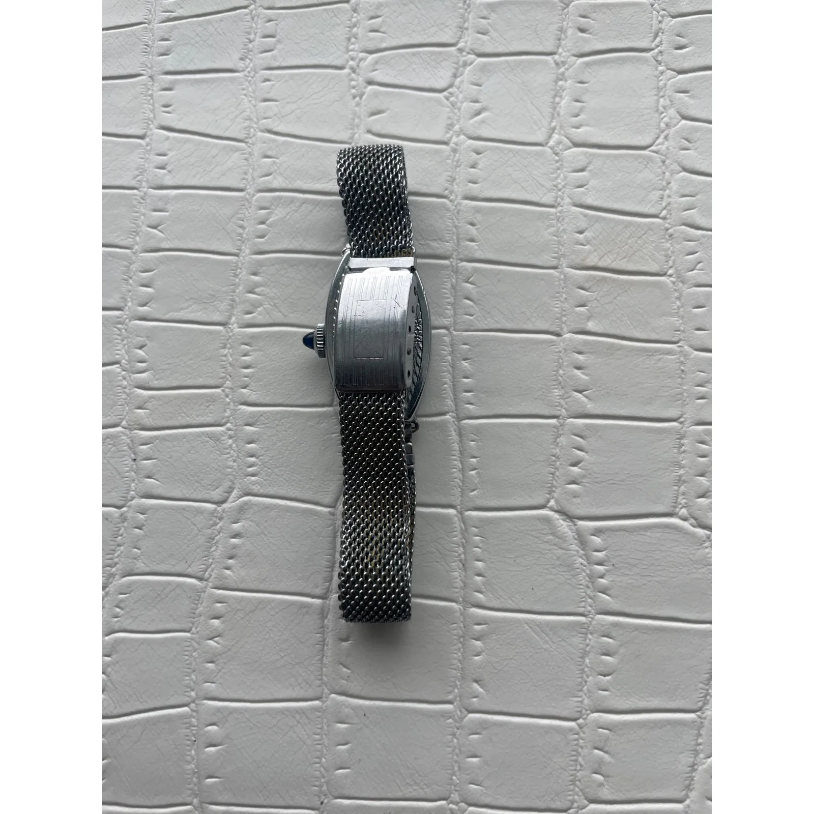 Vintage 1920s BULOVA Women's Laurel Watch Antique NOT RUNNING Sapphire Cab - Image 5