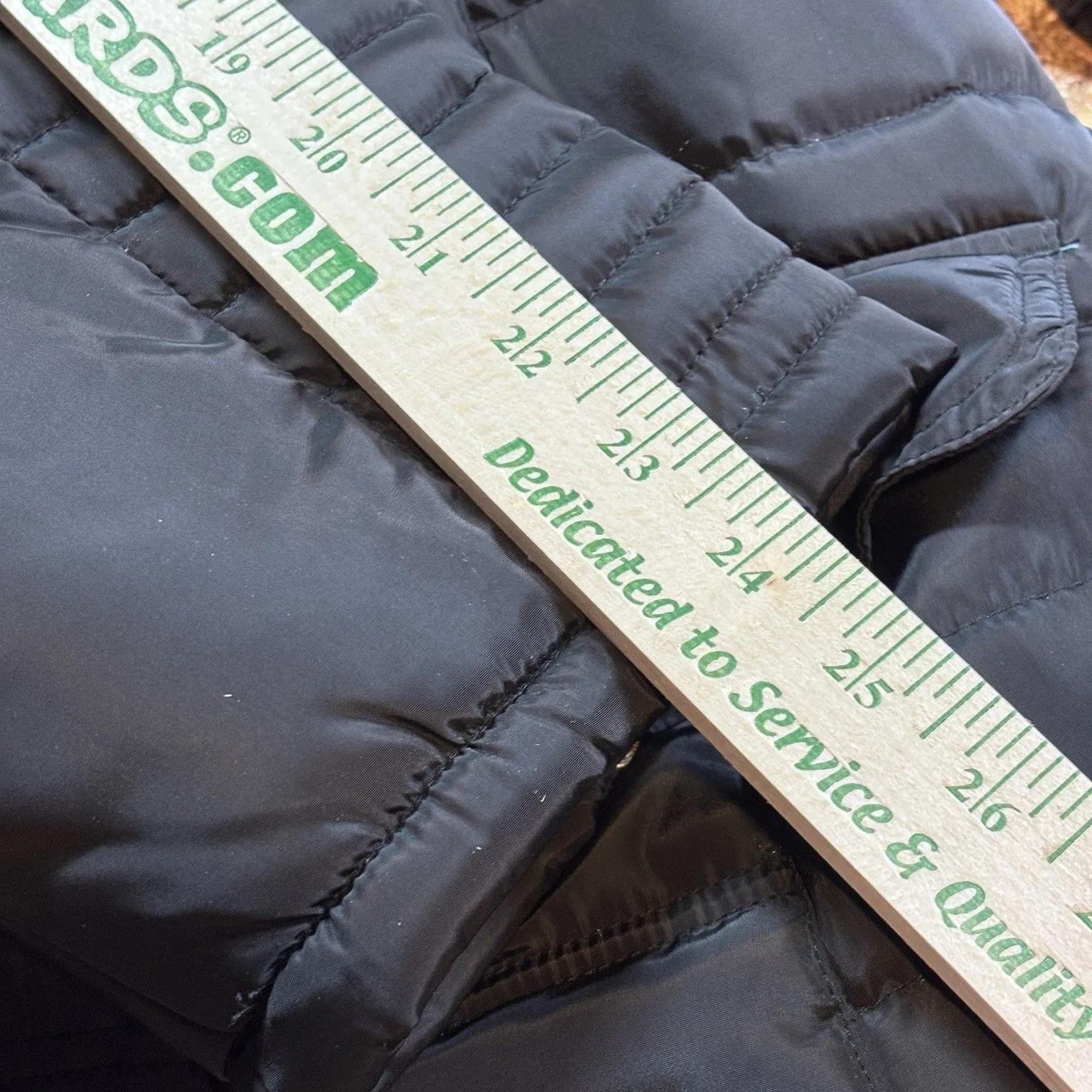 Rocawear Classic Black Long Puffer Coat women's 2X Winter Parka Faux Fur Hooded - Image 14