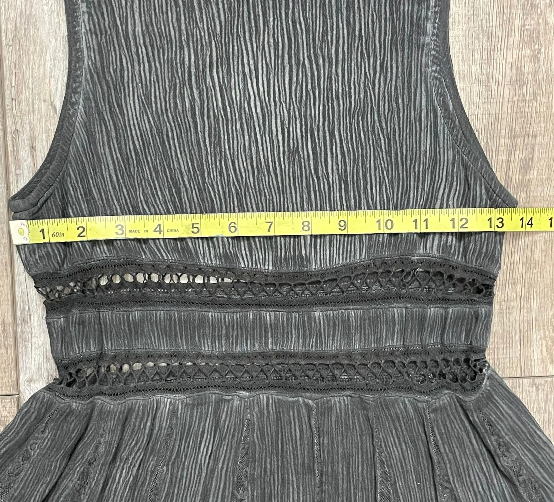 NWT  by Lost Gray Tunic Lace Fit and Flare Dress Size Small - Image 7