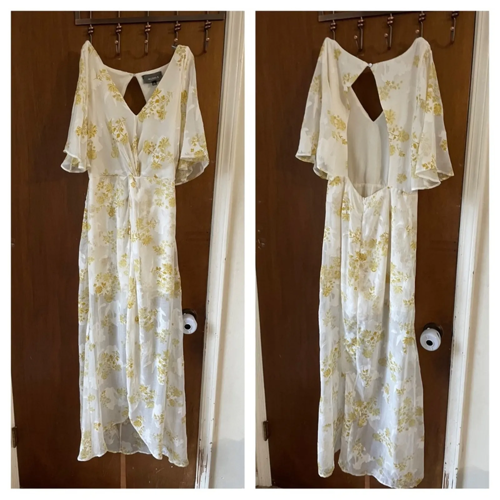 Luna White and Yellow Floral Print Maxi Romper - Image 3