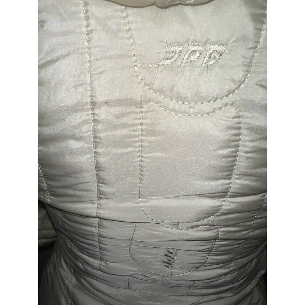 Jean Paul Gaultier 90s vintage Ivory quilted Hooded jacket Size Small - Image 7