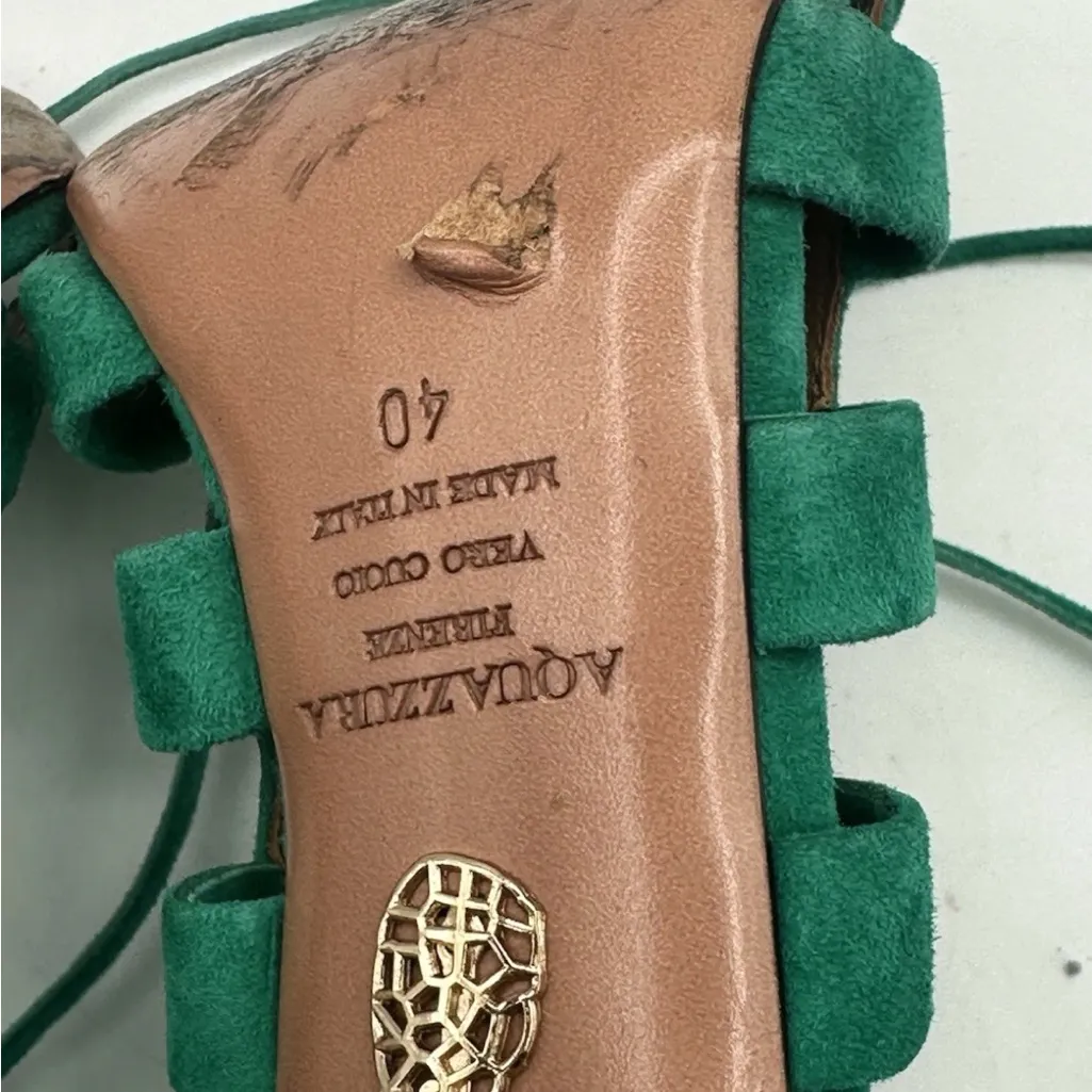 Aquazzura Amazon heels Green Size 9 - Image 11